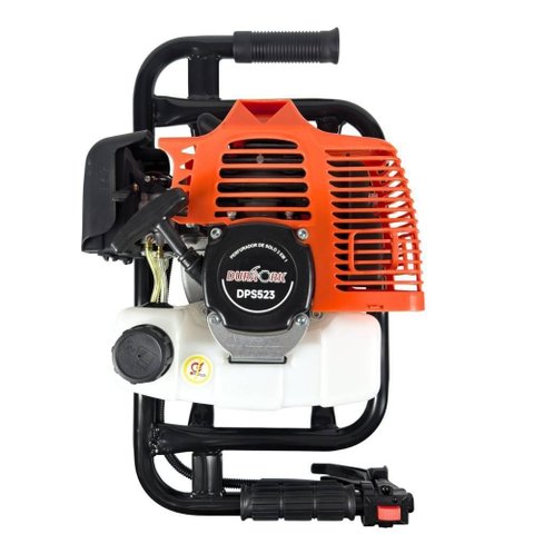 Perfurador de Solo DPS523M com Motor 2 Tempos 52CC 2,5HP e Easy Start Laranja com 3 Brocas 60cm