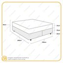 Ver imagem 3 de Cama Box com Colchão de Molas Ensacadas Ortobom Airtech Springpocket Queen 158cm