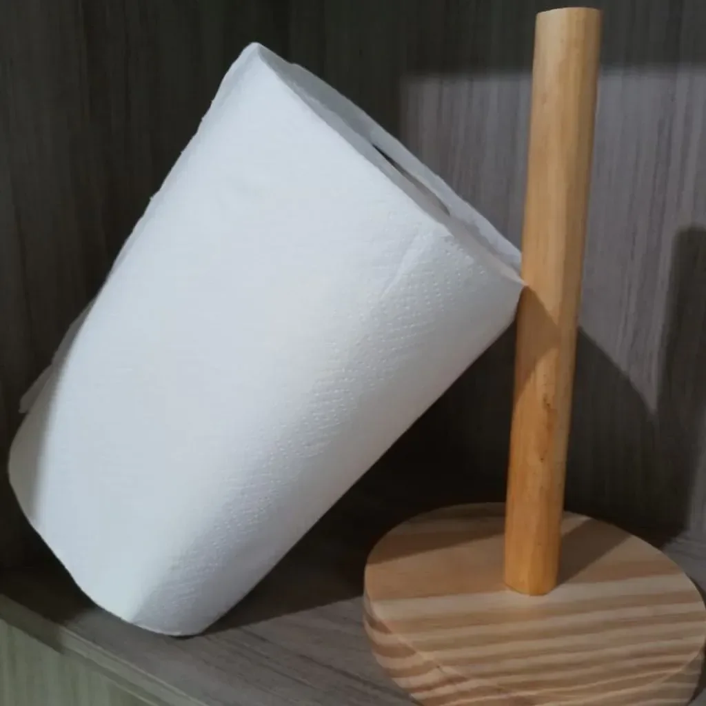 Ver mais imagens de Porta Papel Toalha Casa Cozinha Suporte Natural Madeira
