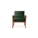 Ver imagem 2 de Poltrona Perla Veludo Verde Decorativa Sala Estar Confortável