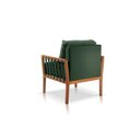 Ver imagem 3 de Poltrona Perla Veludo Verde Decorativa Sala Estar Confortável