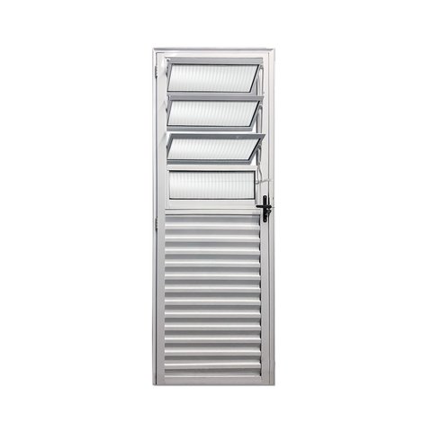 Porta Basculante Direita 210x90 Linha 25 Esmeralda Vidro Canelado