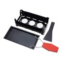 Ver imagem 2 de Conjunto Raclete de Ferro Preto 30 Cm Mimo Style Asf22380
