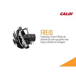 Bicicleta MTB Caloi T-Type Aro 26 - Susp Diant - 21 Vel - Preto Fosco - 6