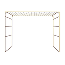 Ver imagem 5 de Pergolado Telado Dourado para Barraca de Praça 300cm Portátil e Desmontável