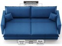 Ver imagem 6 de Sofá Tango 2,60m sem Caixa, Retrátil e Reclinável Veludocristal - Netsofas - Azul Marinho