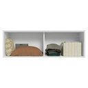 Ver imagem 4 de Armário Aéreo para Quarto 100 Cm 1 Porta Basculante Branco Neo Madesa