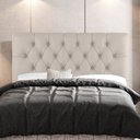 Ver imagem 2 de Cabeceira Cama Box Casal Queen Size Nice 160cm Linho Bege - Desk Design