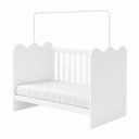 Ver imagem 2 de Berço Mini Cama com Colchão e Suporte Mosquiteiro Ternura Compact 100% MDF