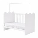 Ver imagem 2 de Berço Mini Cama com Colchão e Suporte Mosquiteiro Ternura Compact 100% MDF