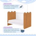 Ver mais imagens de Berço Mini Cama com Colchão e Suporte Mosquiteiro Ternura Compact 100% MDF