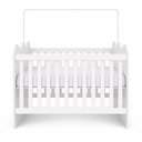 Ver mais imagens de Berço Mini Cama com Colchão e Suporte Mosquiteiro Ternura Compact 100% MDF