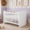Ver imagem 1 de Berço Mini Cama com Colchão e Suporte Mosquiteiro Ternura Compact 100% MDF