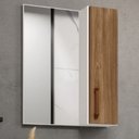 Ver imagem 3 de Conjunto Banheiro Gabinete com Pés 50cm Lavatório e Armário Allegra B06 Branco Carvalho - Lyam Decor