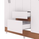 Ver imagem 6 de Guarda Roupa Ideal Plus 6 Portas e 2 Gavetas - Branco / Camarim - Vila Rica