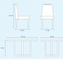 Ver imagem 5 de Conjunto Sala de Jantar Mesa Tampo 4 Cadeiras Lisboa