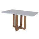 Ver imagem 3 de Conjunto Sala de Jantar Mesa Tampo 4 Cadeiras Lisboa
