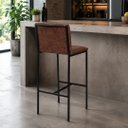 Ver imagem 2 de Banqueta Bistrô Gourmet Kiel Estofada Cor Marrom - Kmj