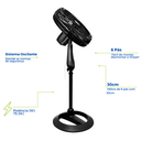 Ver imagem 3 de Ventilador Coluna com Pé 30cm Mega Turbo 6 Pás Silencioso