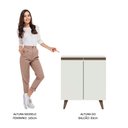 Ver imagem 6 de Balcão Armário de Cozinha 70 cm 2 Portas Branco Reims Madesa