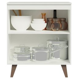 Balcão Armário de Cozinha 70 cm 2 Portas Branco Reims Madesa - 4
