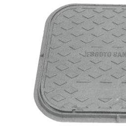 Tampa Tampão de Chão Simples T33 Ferro Passagem 48x54cm - 2