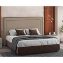 Ver imagem 2 de Cabeceira Cama Bom Casal King 195cm Mali P02 Linho Bege - Mpozenato