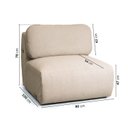 Ver imagem 4 de Sofá Modular 80cm sem Braço Orla CabeCasa MadeiraOriginals