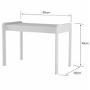 Ver imagem 5 de Conjunto Mesa e Cadeira Infantil com 2 Prateleiras Nuvem Branco/Rosa