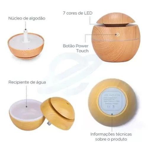 Difusor Umidificador Aromatizador de Ambiente Óleo Essencial - 9