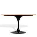 Ver imagem 2 de Mesa Saarinen Oval Freijó 235x122cm - Base Preta