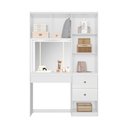 Ver imagem 3 de Penteadeira Camarim Multiuso com Led e Espelho com 2 Gavetas Lume - Branco