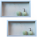 Ver imagem 5 de Kit 02 Nicho de Porcelanato Branco Santorine Polido 60x32cm