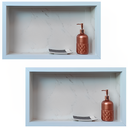 Ver imagem 3 de Kit 02 Nicho de Porcelanato Branco Santorine Polido 60x32cm