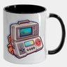 Caneca Branca com Interna Preta Y5 Mala Video Game Retro - 1