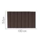 Ver imagem 2 de Painel Estofada Carla 100CM Solteiro Courino Marrom - D A DECOR