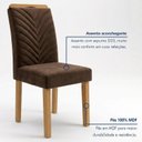 Ver imagem 6 de Conjunto Sala de Jantar 4 Lugares Retangular Tampo Vidro MDF 120x80cm Mesa Lyra e Cadeiras Carol