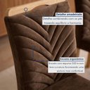 Ver imagem 5 de Conjunto Sala de Jantar 4 Lugares Retangular Tampo Vidro MDF 120x80cm Mesa Lyra e Cadeiras Carol