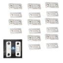 Ver imagem 1 de Ima Magnetico Fecho Trava Gaveta Armario Porta Janela 8 Peças Ultrafino Multiuso Resistente Seguranç