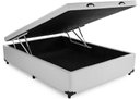 Ver imagem 1 de Base Cama Box com Baú Blindado Casal Corino Branco 43x138x188