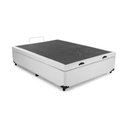 Ver imagem 2 de Base Cama Box com Baú Blindado Casal Corino Branco 43x138x188