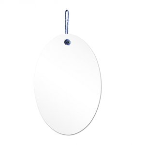 Espelho Decorativo Lina Alça Sisal Mirtilo 60x40cm Oval
