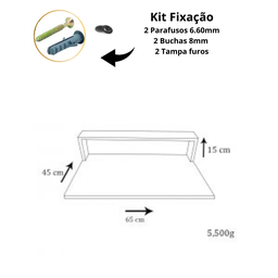 Mesa Suspensa para Notebook Natural em Mdf [f031] - 4