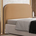 Ver imagem 3 de Cabeceira Cama Box King 195cm Orgânica Lanna W01 Bouclê Mostarda - Lyam Decor