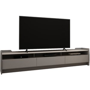 Rack para TV 2.2 Sublime Cinza com Off White - Gelius Móveis