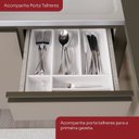 Ver mais imagens de Cozinha Compacta Modulada 5 Peças 100% MDF com Espaço para Cooktop Connect Bege/Duna/Cristal
