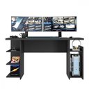 Ver imagem 1 de Escrivaninha Nt 2065 Gamer C/Espaço P/Cpu Preto