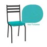 Kit de 6 Cadeiras 118 Linha Europa Preto/azul Turquesa - 3