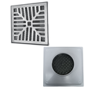 Ver imagem 3 de Ralo Pluvial 20x20 Alumínio Concova Coletor Cinza Saída Baixa para Tubo de 100mm e Dupla Tela contra