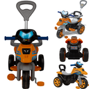 Ver imagem 1 de Moto Trail Infantil 2 em 1 Maral com Pedal e Empurrador Laranja